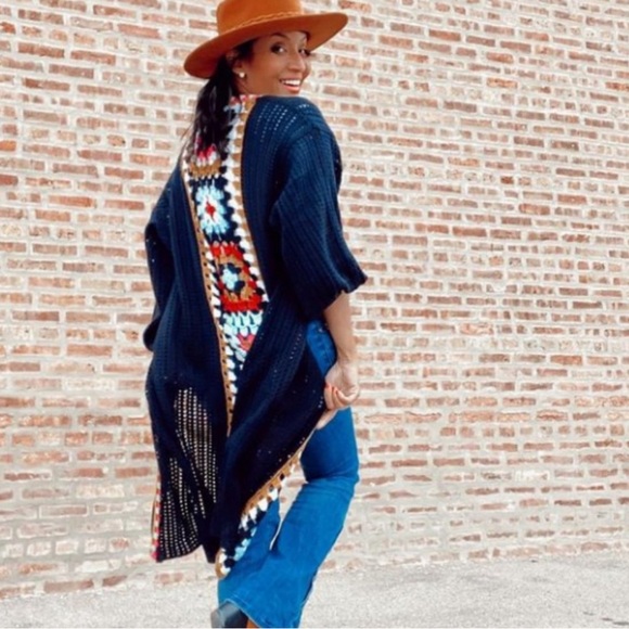 Anthropologie Crochet-Detail Kimono Duster - One Size - Picture 6 of 6